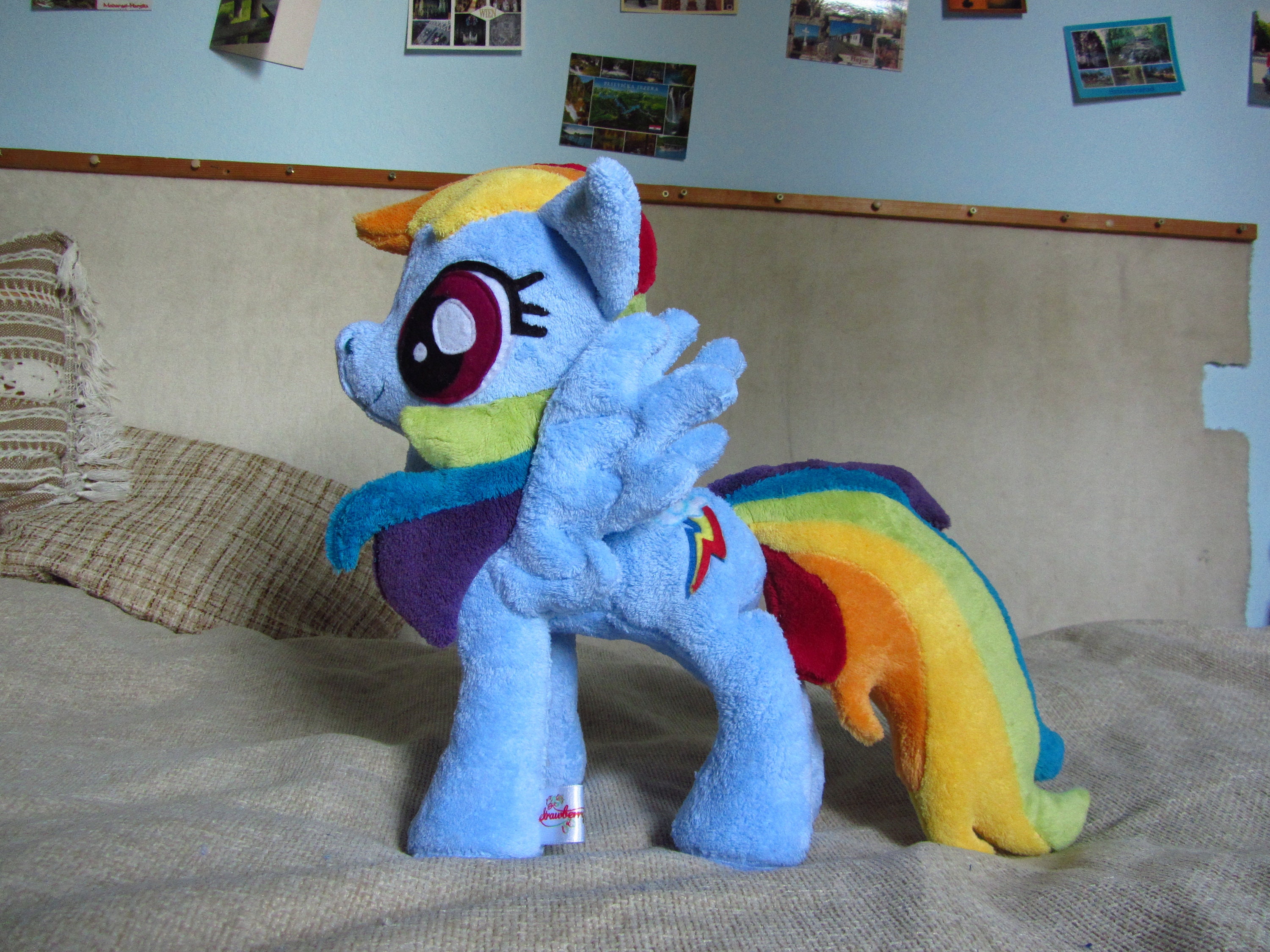 big rainbow dash plush
