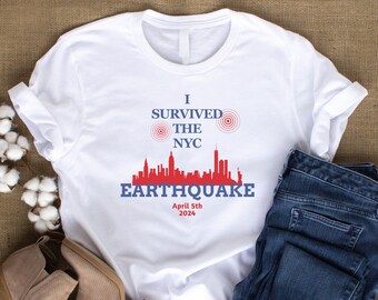 i survived the nyc earthquake shirt, nyc earthquake, earthquake shirt, new york earthquake, i survived the nyc, nyc earthquake tee