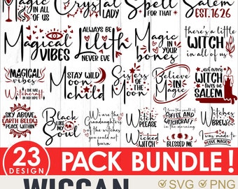 Wiccan SVG Bundle, Mystical Witch, Wicca Svg, Wiccan Magic Svg, Halloween Svg, Witch Halloween Svg Bundle, Witch Svg Bundle, Wicked