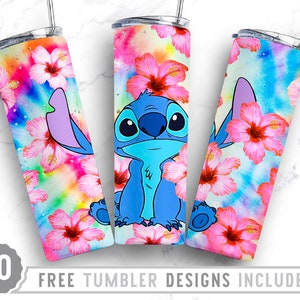 Anime cartoon 20oz Skinny Tumbler Wrap Design PNG, Pink Hibiscus, Straight&Tapered Tumbler Design, Digital Download, Png file