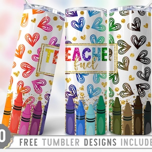 20oz Skinny Tumbler Design Sublimation Template Teacher, Teacher Png, Teacher Fuel Png,Heart Design,Sublimation Straight&Tapered Tumbler,Png