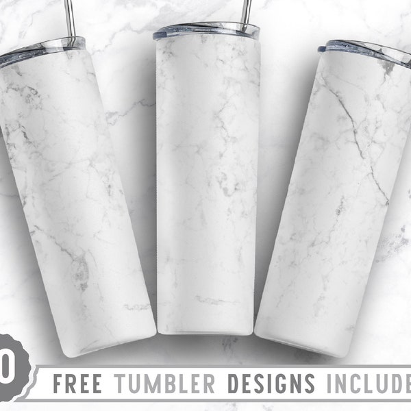 20oz White Marble Skinny Tumbler Sublimation Png, Milkyway, Faux Glitter, Ombre, Pattern, Sublimation, Straight &Tapered Tumbler Png Design