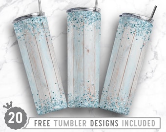 20oz Glitter Rustic Wood Skinny Tumbler Sublimation Png, Old, Backgrounds, Wooden, Gray, Weathered ,Png,Straight &Tapered Tumbler Png Design