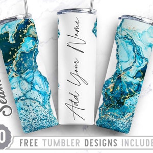 Bundle 20oz Skinny Tumbler Design Sublimation Template Marble, Marble Png, Add Your Own Text, Wrap Sublimation Straight&Tapered Tumbler,Png