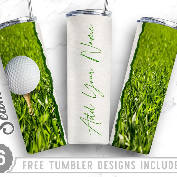 20oz Skinny Tumbler Design Sublimation Template Golf, Golfing, Golf Tumbler Png, Gifts for Him,Wrap Sublimation Straight&Tapered Tumbler,Png