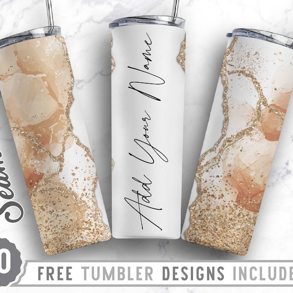 Bundle 20oz Skinny Tumbler Design Sublimation Template Marble, Marble Png, Add Your Own Text, Wrap Sublimation Straight&Tapered Tumbler,Png