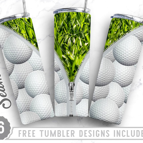 20oz Skinny Tumbler Design Sublimation Template Golf, Let's Par Tee, Golf Tumbler, Sports Design, Wrap Sublimation Straight&Tapered Tumbler