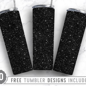 20oz Glitter Ombre Skinny Tumbler Sublimation Png, Milkyway Pattern, Faux, Seamless, Print, Sublimation,Straight &Tapered Tumbler Png Design