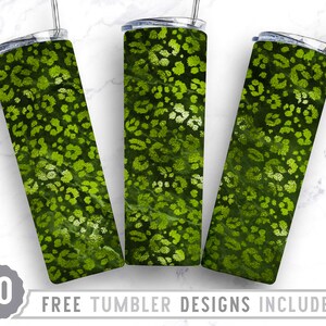 20oz Leopard Glitter Skinny Tumbler Sublimatie Png, Dierenpatroon, Cheetah, Naadloos, Sublimatie, Png, Rechte & Taps toelopende Tumbler Png Design