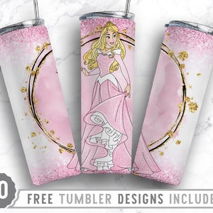 20oz Princess Tumbler Png, Cartoon Tumbler Png, Princess, Birthday,Magic World, Love,Sublimation Design,Straight &Tapered Tumbler Png Design