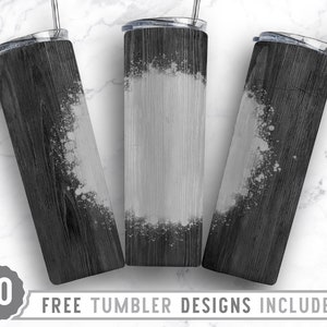 20oz Rustic Wood Skinny Tumbler Sublimation Png, Old, Backgrounds, Wooden, Gray, Weathered ,Sublimation,Straight &Tapered Tumbler Png Design