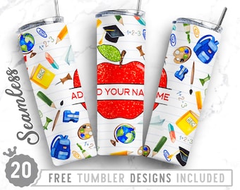 Teacher 20oz Skinny Tumbler Wrap Design PNG,Teacher Fuel,Pencil, Stationery,Crayon,Straight&Tapered Tumbler Design,Digital Download, Png