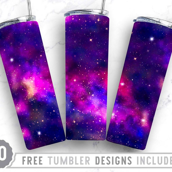 20oz Milky Way Glitter Skinny Tumbler Sublimation Png, Glitter, Marble, Stars,Universe, Galaxy Png,Wrap Sublimation Straight&Tapered Tumbler