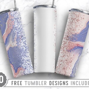 20oz Glitter Marble Skinny Tumbler Sublimation Png, Leopard, Glitter, Animal Print, Pattern,Sublimation,Straight &Tapered Tumbler Png Design