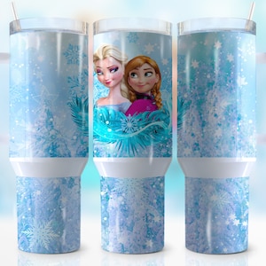 40oz Frozen Quencher Tumbler Wrap, Princess, Cartoon Character, Birthday, Girls, Wrap, Sublimation,Seamless, Tumbler Design,Digital Download