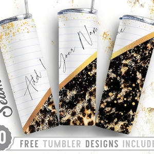 Composition Notebook 20oz Skinny Tumbler Wrap Design PNG, School, Teacher Tumbler, Straight&Tapered Tumbler Design, Digital Download, Png