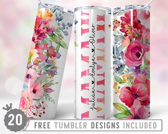 20oz Mamaw Skinny Tumbler Sublimation Png, Mommy, Mama, Roses, Flowers, Groovy, Boho, Sublimation, Png, Straight &Tapered Tumbler Png Design