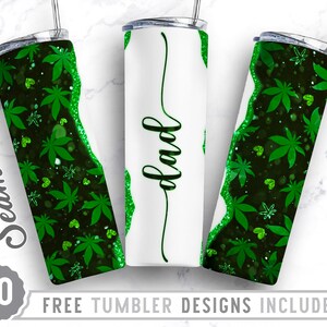20oz Skinny Tumbler Wiet Papa Sublimatie Ontwerpsjablonen, Wiet Png, Papa Png, Wrap Sublimatie Straight&Tapered Tumbler, Digitale Download, Png