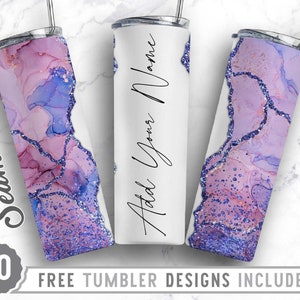 Bundle 20oz Skinny Tumbler Design Sublimation Template Marble, Marble Png, Add Your Own Text, Wrap Sublimation Straight&Tapered Tumbler,Png