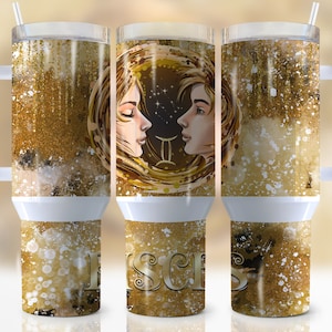 40oz Zodiac Signs Pisces Quencher Tumbler Wrap Png, Pisces Affirmation 40oz Tumbler,Horoscope,Astrology,Star Sign,Sublimation,Tumbler Design
