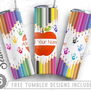 Teacher 20oz Skinny Tumbler Wrap Design PNG,Teacher Life,Pencil Tumbler Sublimation,Apple,Straight&Tapered Tumbler Design,Digital Download