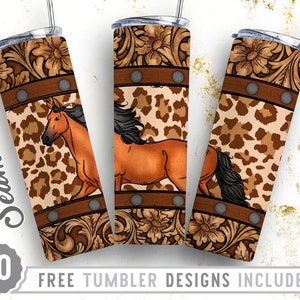 20oz Skinny Tumbler Design Sublimation Template Horse, Mama Tumbler Png, Leopard, Western, Wrap Sublimation Straight&Tapered Tumbler, Png