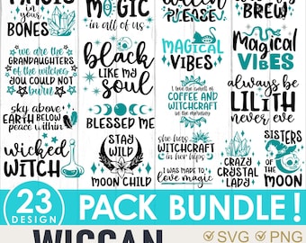 Wiccan SVG Bundle, Mystical Witch, Wicca Svg, Wiccan Magic Svg, Halloween Svg, Witch Halloween Svg Bundle, Witch Svg Bundle, Wicked