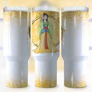 40oz Princess Quencher Tumbler Wrap, Personnage De Dessin Animé, Princesse Fille, Personnage De Film, Anniversaire, Emballage, Sublimation, Png, Conception De Gobelet