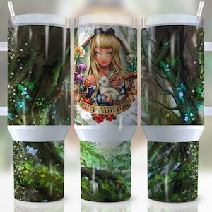 40oz Princess Birthday Quencher Tumbler Wrap, postać z kreskówki Png, księżniczka, królik, anime, miłość, owijka, sublimacja, bezszwowa, projekt kubka