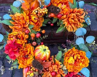Herbst-Kürbis-Ernte-Kranz