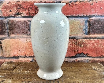 White Rustic Ceramic Vase