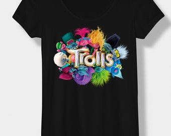 Trolls Friends Image Shirt Trolls Birthday Girl Party Outfit I DIY I Instant Download png dtf sublimation.