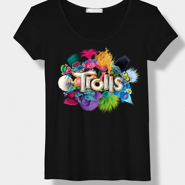 Trolls Friends Image Shirt Trolls Birthday Girl Party Outfit I DIY I Instant Download png dtf-sublimatie.