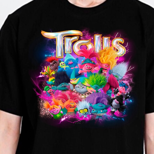 Vintage Trolls pirate shirt, custom pirate rap t-shirt, trolls png for t-shirt. dtf. sublimation png immediate download.