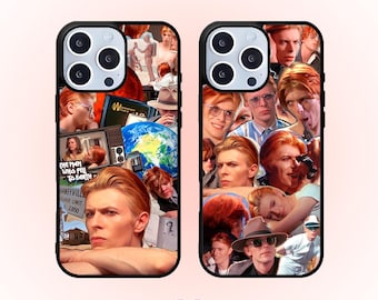 Bowie Phone Case Bowie Aesthetic Cover 70s Film David Bowie Case Rock Artist for iPhone 14 15 16 Samsung Galaxy S23 S24 Google Pixel Pro