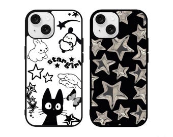 Y2K Phone Case Y2K Aesthetic Soft Grunge Case Indie Girl Core Kawaii Case for iPhone 13 15 16 Pro Max Galaxy S24 Google Pixel 8
