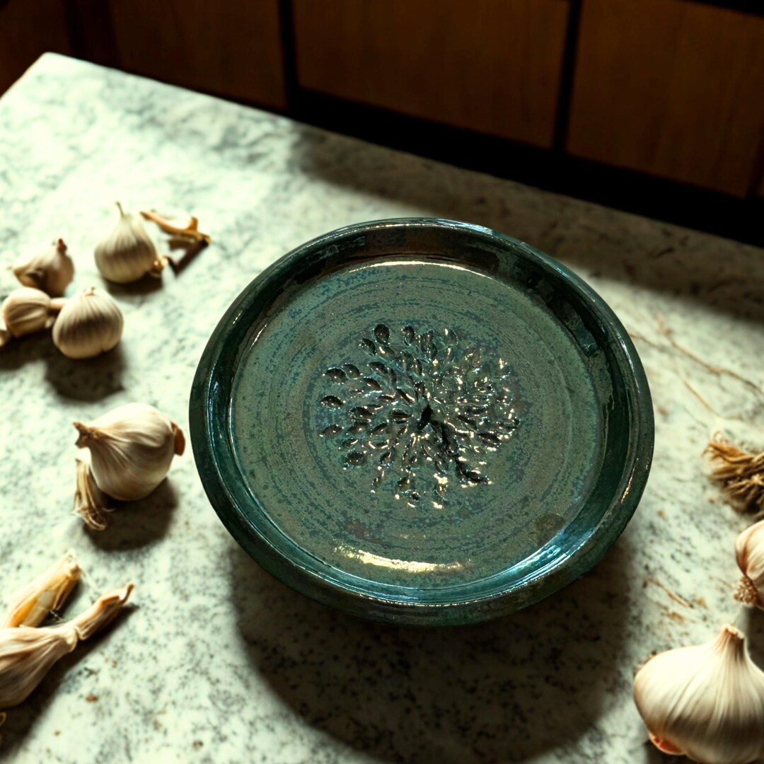 Handmade Ceramic Garlic Grater | Rustic Kitchen Decor - Etsy