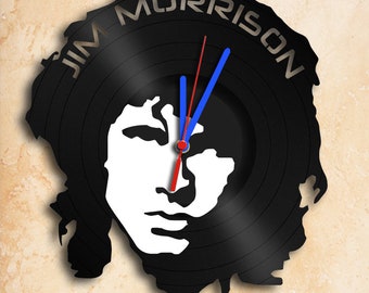 Horloge murale Jim Morrison Horloge disque vinyle Meilleur cadeau fait main