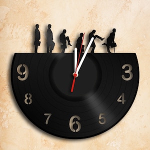 Silly Walk Wall Clock Vinyl Record Clock Handmade