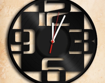 Modern Wall Clock Vinyl Record Clock Best Gift Handmade