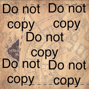 Mapa de Merodeador totalmente plegable