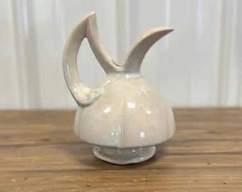 Jarrón de cerámica vintage de Gondor, estilo art déco, colección de cerámica de gres.