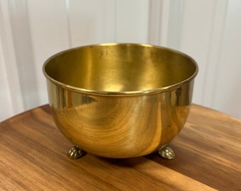 Vintage Brass Bowl | Brass Trinket Dish Planter Candle Holder Key Dish | Unique Gift | Vintage Decorative Brass | Decorative Candle Holders