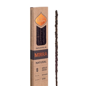 Myrrh Incense, Natural Stick Incense, Premium Quality, 8 Handmade Sticks, Purification, Protection, Rituals