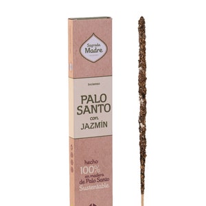 Palo Santo and Jasmine Incense, Natural Quality, 8 Hand-Rolled Sticks, Argentinian Origin, Purification, Relaxing