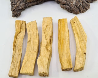 Bâton de Palo Santo pour fumigation, Purification, Méditation, Encens, bois sacré du Pérou, lot de 5 unités