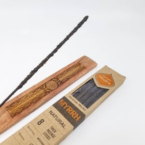 Sagrada Madre Myrrh Incense, Natural Stick Incense, Premium Quality, 8 Hand Rolled Sticks, Purification, Protection, Rituals