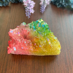 Aura quartz cluster