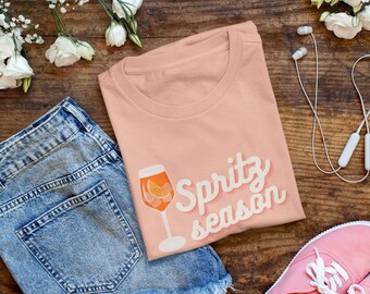 Aperol Spritz Season Graphic Tee: Italian Cocktail T-Shirt