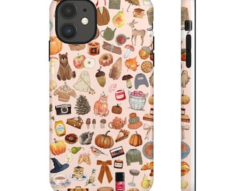 Autumn Phone Case, Cute Cozy Fall Phone Case, Fall Vibes Phone Case, Pumpkin Phone Case, iPhone Case, Samsung, Pixel Pro Case